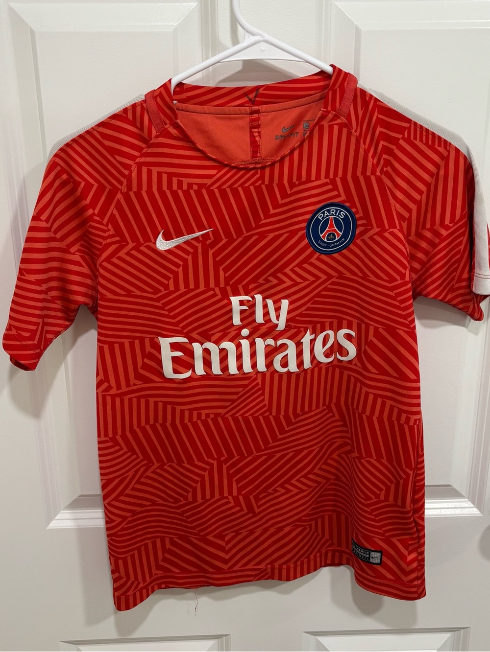 NIKE PSG PARIS SAINT-GERMAIN FOOTBALL SHIRT SOCCER JERSEY BOYS LRG